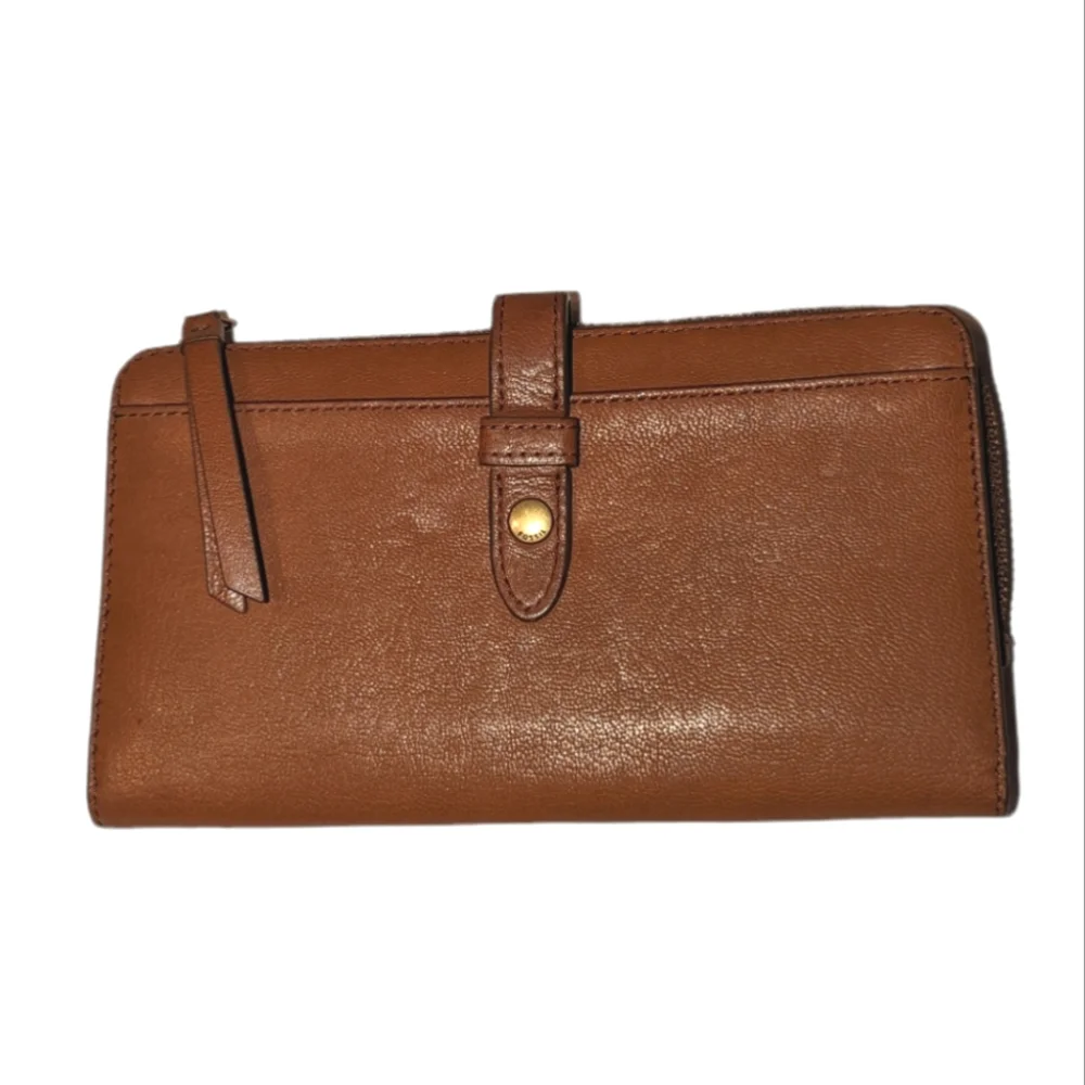 Fossil Leather Tan Wallet - Picture 1 of 9